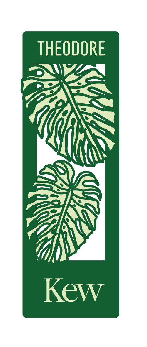 Personalised Kew leaf bookmark