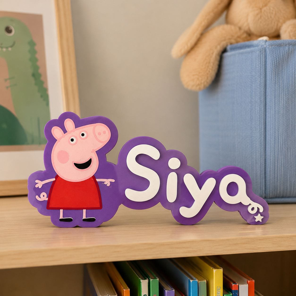 Personalised Peppa Pig™ Name Sign – lifestyle