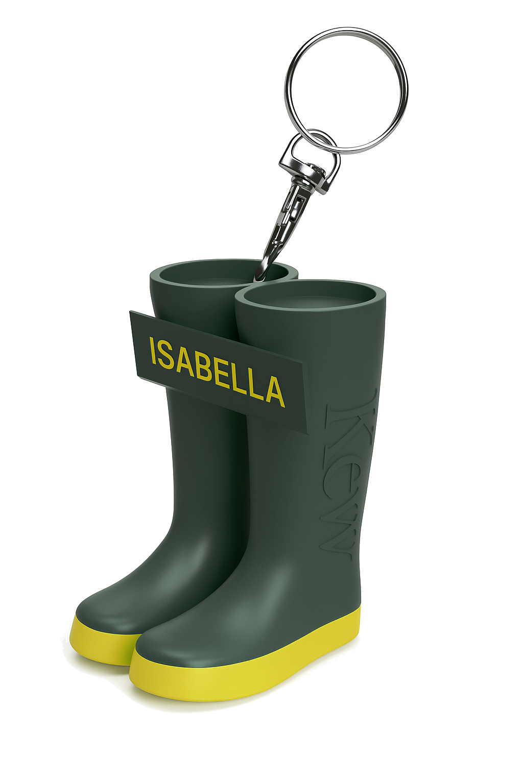 Personalised Kew wellington boots keyring