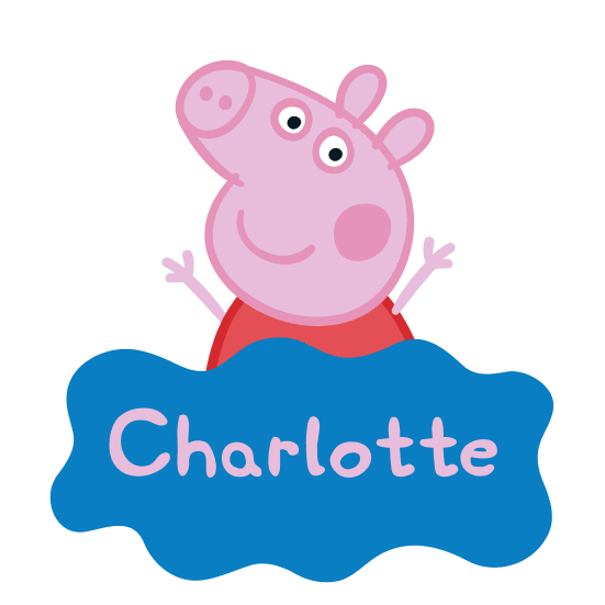 Personalised Peppa Pig™ Keyring – product render